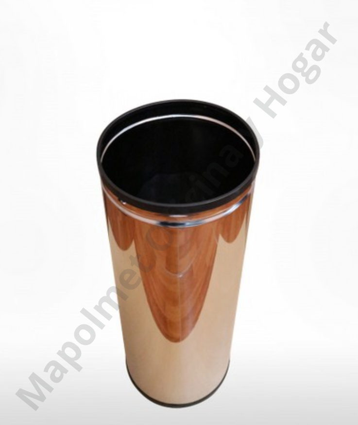 Portaplano de acero inoxidable con fondo y aro de PVC