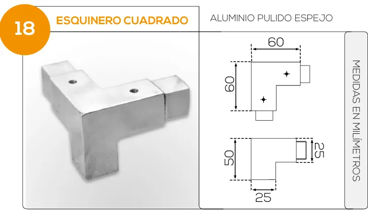 Esquinero Cuadrado